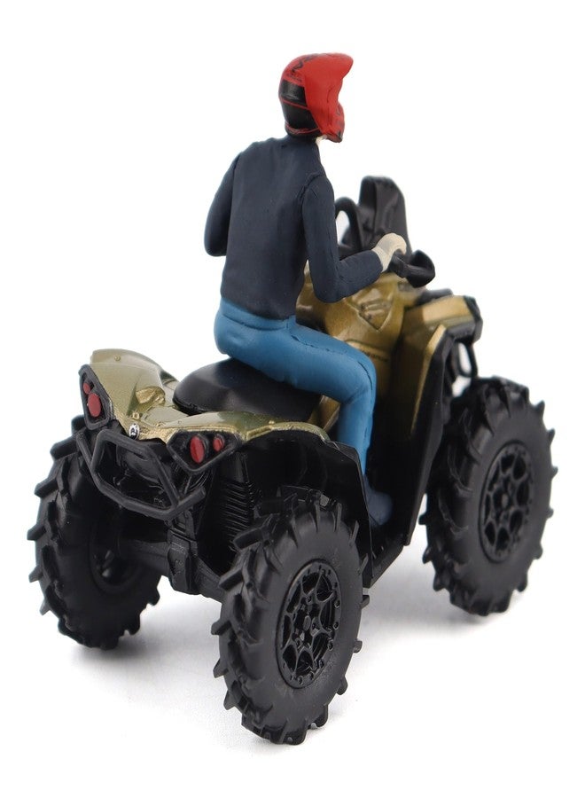 Diecast Masters BRP Bombardier Models 1:32 Scale Diecast Replica Can-Am Renegade X mr 1000R, Liquid Titanium & Magma Red | Item 60010 - Image 3